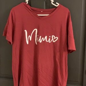 Red “Mimi” Shirt (Non-Branded)